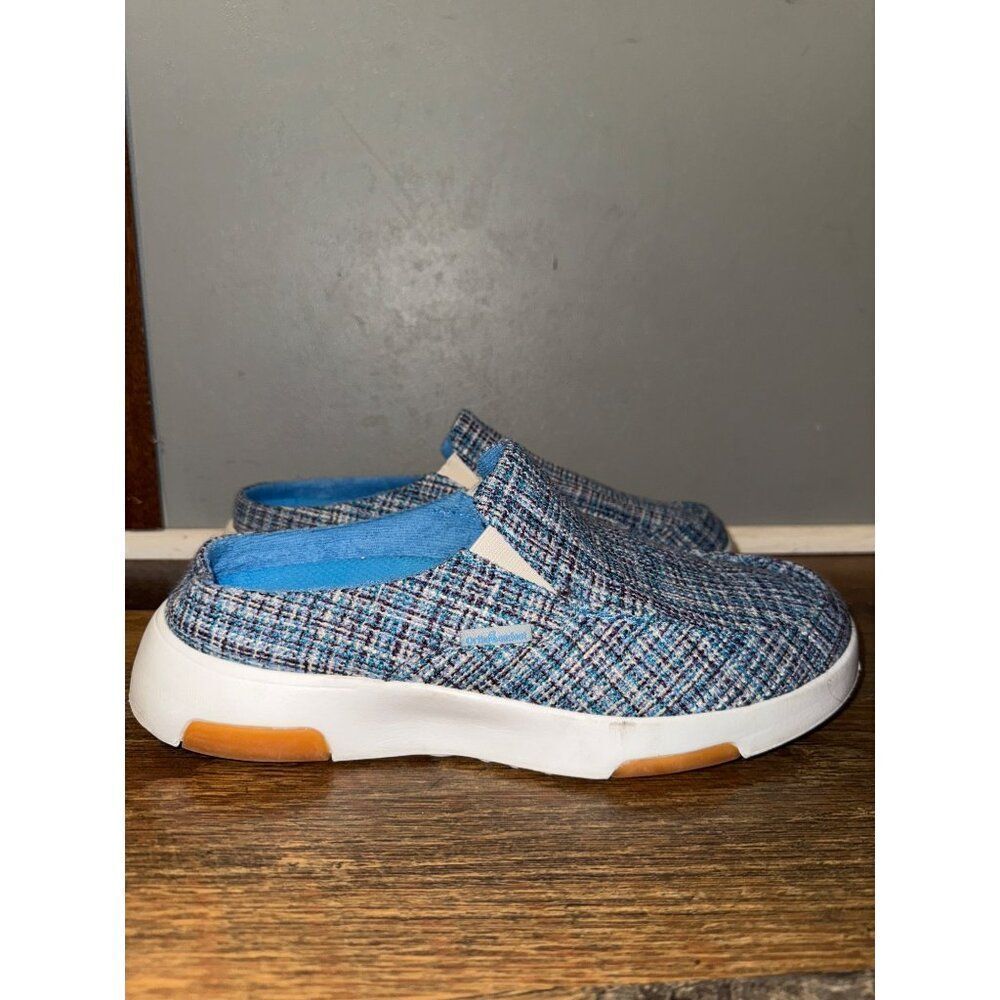 OrthoComfoot Slip-on Shoes With Arch Support in Blue, Multi-colored Woven Sz 10 - Picture 4 of 13